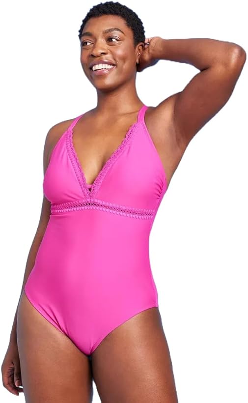 Kona Sol Crochet Coverage Swimsuit